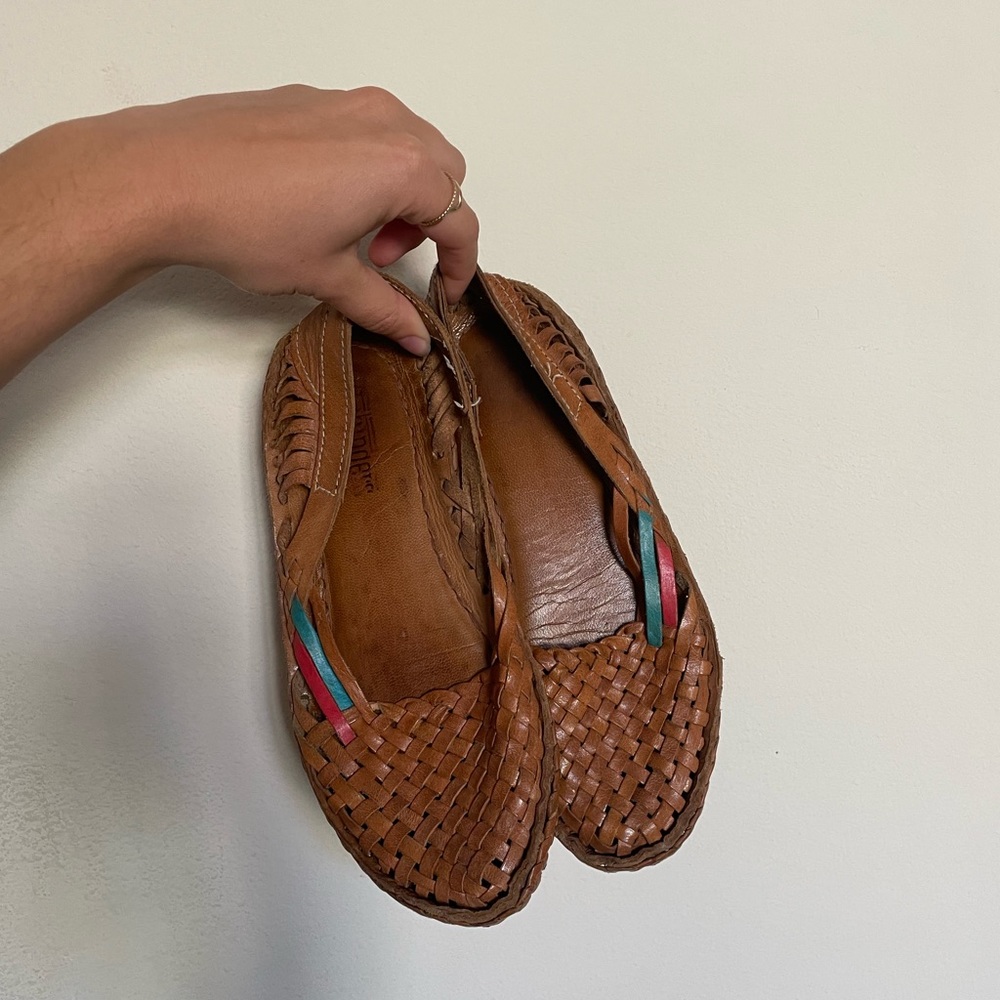 Mohinders Woven Flat, Honey + Stripes, Size 7